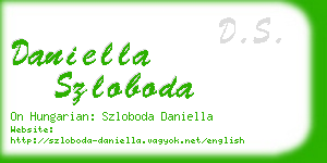 daniella szloboda business card